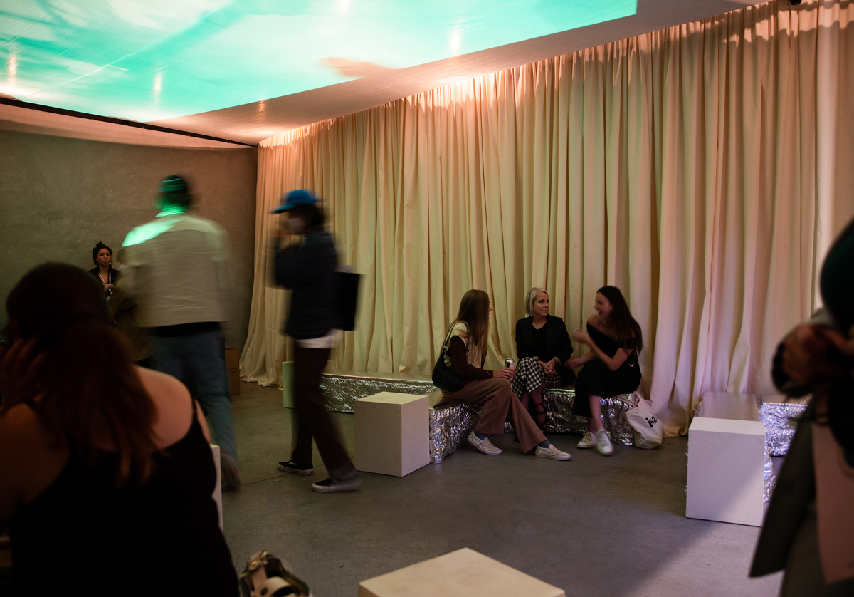 The Lounge on the opening night of the SF Art Book Fair, July 2022