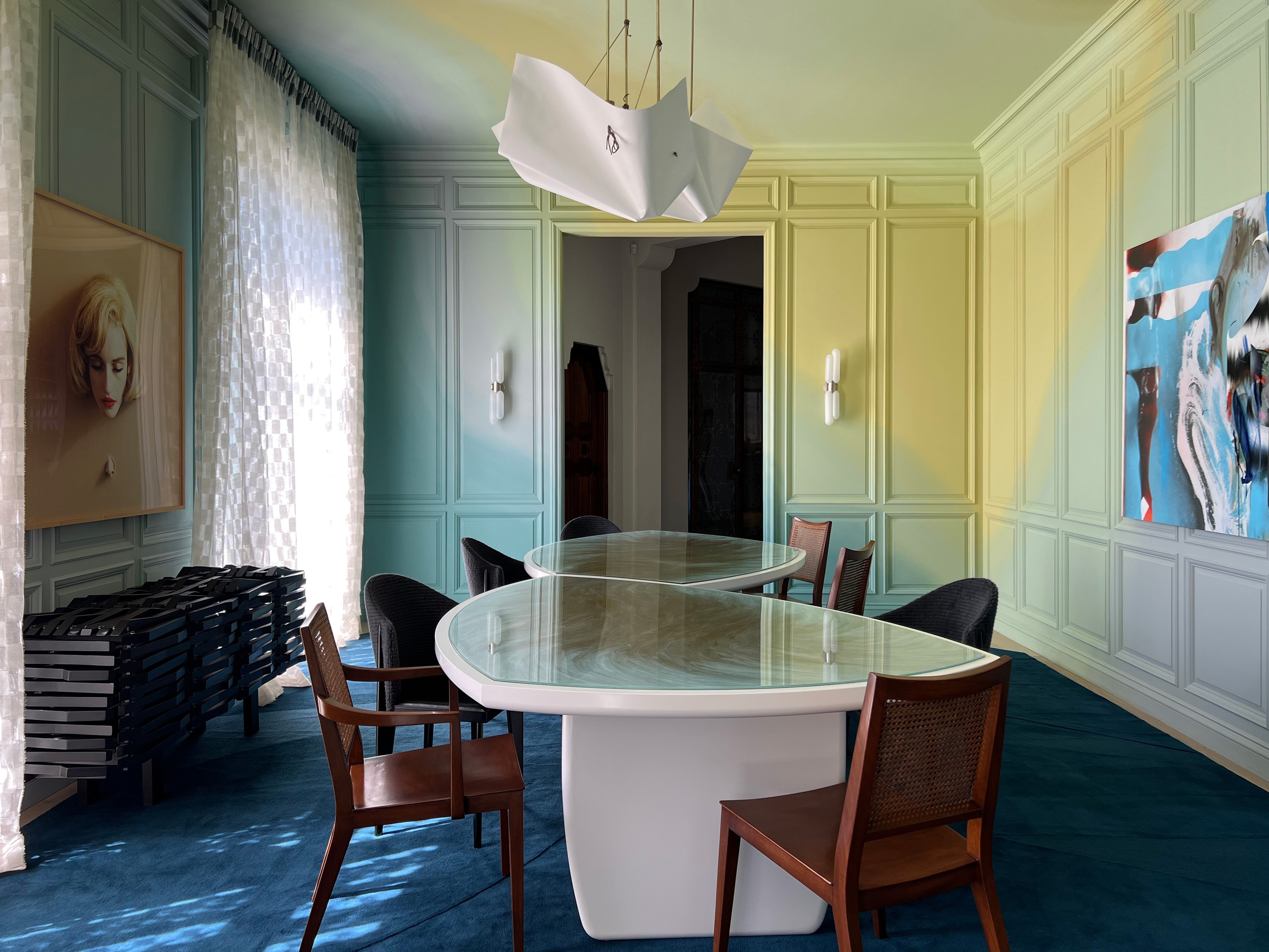 Installation view, Apollonia Dining Room at San Francisco Decorator Showcase 2023