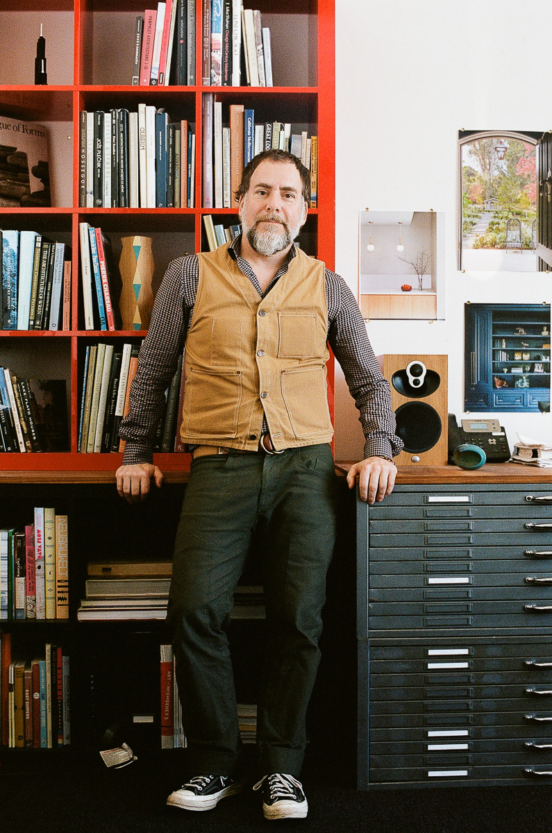 John Toya stands in TOYA studio's home in the Dogpatch neighborhood of San Francisco.