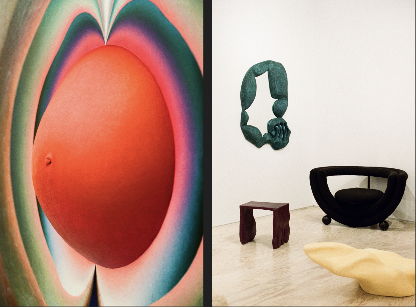 Now on view through March 2 at Jessica Silverman Gallery: Loie Hollowell’s solo exhibition *In Transition* and *Enthroned*, a group show featuring work by women designers co-curated with Marc Benda of Friedman Benda.